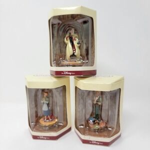 3 Vintage Disney Store Tiny Kingdom 101 Dalmatians Figures Cruella Roger Anita
